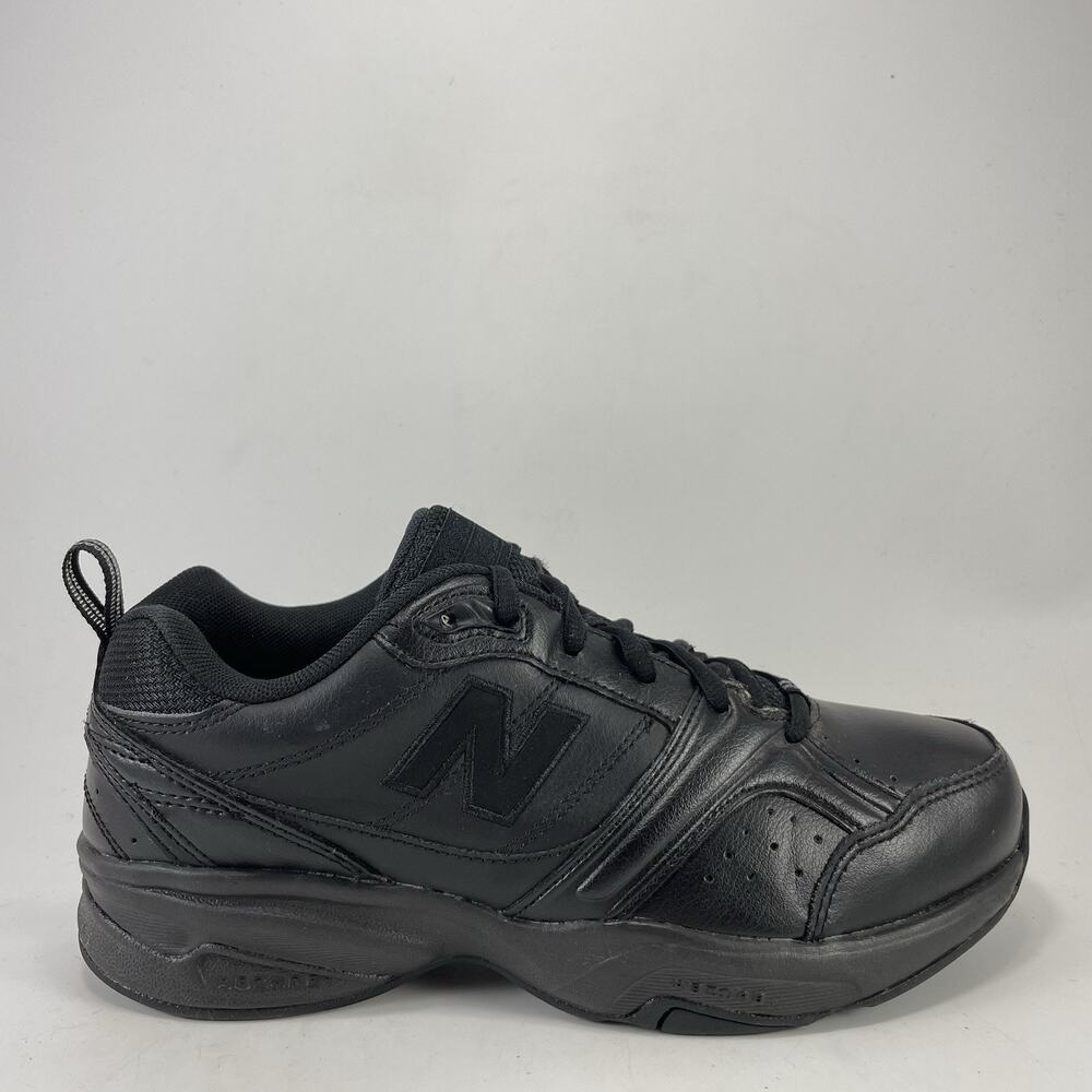 New Balance 623v2 All Black Leather Walking Shoes Womens Size 7.5 Wide D Work